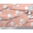thumbnail image 2 of Soimoi Poly Crepe Fabric Bamboo Tree,Moon & Stork Bird Print Fabric by Yard 42 Inch Wide, 2 of 3