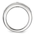 thumbnail image 2 of Edward Mirell Titanium Cable & Spinel w/Sterling Silver Bezel 8mm Band Size 13, 2 of 4