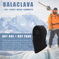 thumbnail image 3 of Windproof Balaclavas Mask Black Neck Warmer for Cycling Running Adjustable Masks Unisex, 3 of 6