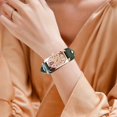 thumbnail image 4 of HBFAGFB Montre pour Femme Quartz Bracelet en Cuir Rectangulaire Montre Numérique Colorée Robe Mignonne g, 4 of 4