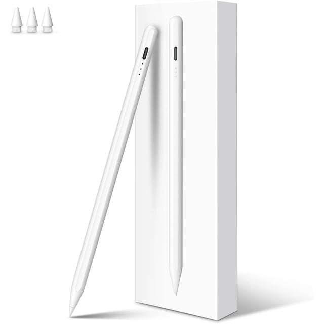 Compatible avec le Stylet Apple Pencil 2e Génération, Stylet Compatible avec iPad, Apple, 2018-2024, avec Recharge Rapide