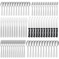 thumbnail image 1 of Bestdin 72 Pieces Silverware Set with Steak Knives, Stainless Steel Pattern Design Cutlery Set for 12, Flatware Set Mirror Polished, Tableware Set for Home Kitchen Restaurant Hotel, Dishwasher Safe, 1 of 7