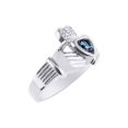 thumbnail image 3 of RYLOS Rings Sterling Silver Claddah Love, Loyalty & Friendship Heart 6MM Gem Irish Wedding Band Claddagh Rings June Alexandrite Jewelry Size 13, 3 of 6