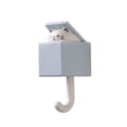 thumbnail image 2 of Oleegame 2PC Spoon And Lid Rest Cute Hooks Powerful Punch Hanging Hook Hook Animals Gray, 2 of 4