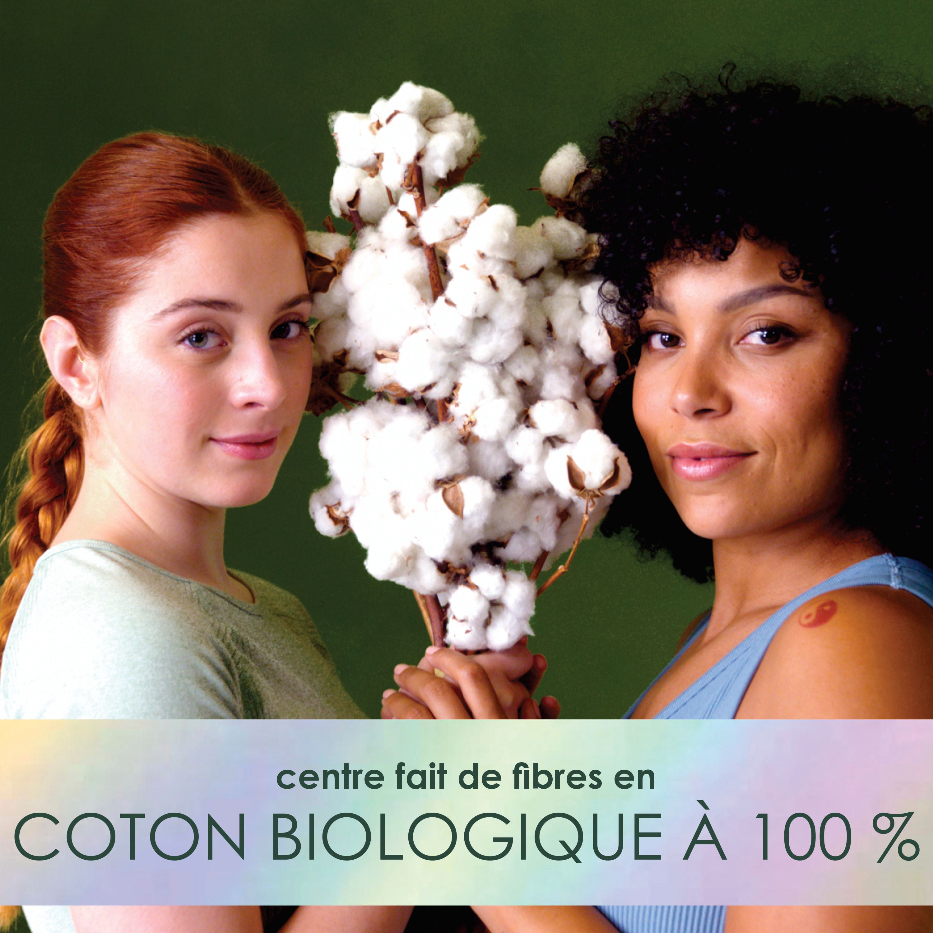 Tampons L., fabriqués à partir de coton biologique, degré d’absorption régulier/super, emballage multiple, sans pesticides synthétiques, rayonne ni parfums, 18 U