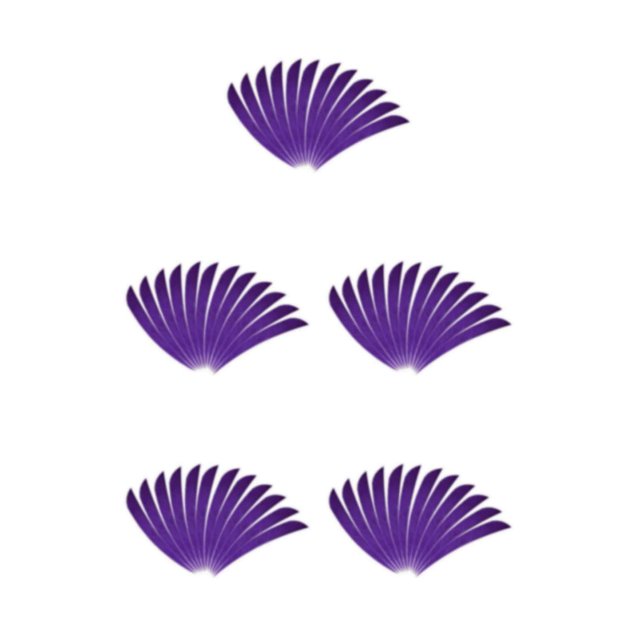 ZheElen 12pcs 3inch Archery Turkey Feathers Fletchings Vanes Purple 3 Inch 5Set