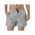 thumbnail image 1 of INSPIRE CHIC Men's Quick Dry Swim Trunks Lightweight Polyester Board Shorts with Mesh Lining 30 Gray, 1 of 7