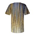 thumbnail image 4 of Pompotops Femmes Mode Décontractée Imprimé Col Rond Ample Manches Courtes T-shirt Haut Blouse Chandail Liquidation, 4 of 5