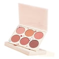 thumbnail image 2 of Palette de Fards à Joues 6 Couleurs, Poudre pour le Visage Mate et Brillante Pigmentée, Texture Délicate Longue Tenue, au Design Compact et Léger, 2 of 8