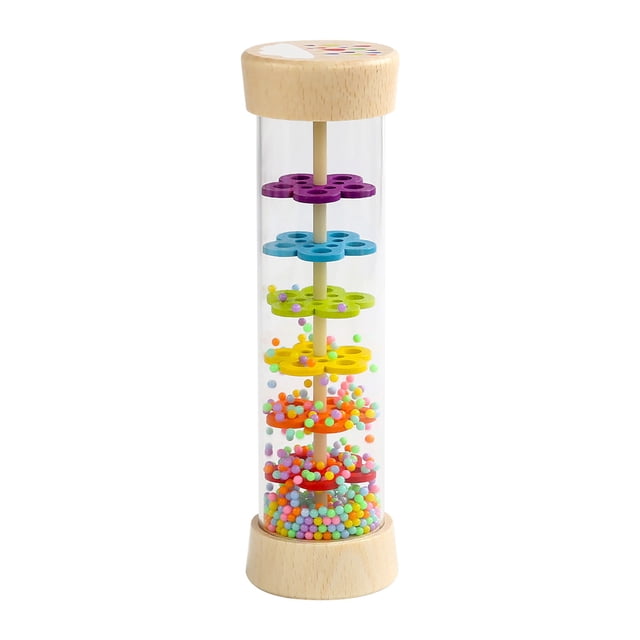 Baby Musical Instruments,Baby Wooden Toys Children'S Wooden Rain Sound Cylinder Orff Music Enlightenment Musical Instrument Educational Early Education Hand-Eye Coordination Training Toys