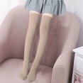thumbnail image 3 of Dress Socks for Girls ,Children's Solid Color Mid-Calf Length Dance Knee-High Socks, 3 of 4