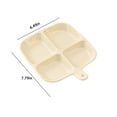 thumbnail image 3 of Dvkptbk Divided Plates For Adults,Divided Plates For Kids Adults Compartment Plates Lightweight Reusable Dinnerware Portion Plastic Plates, 3 of 7