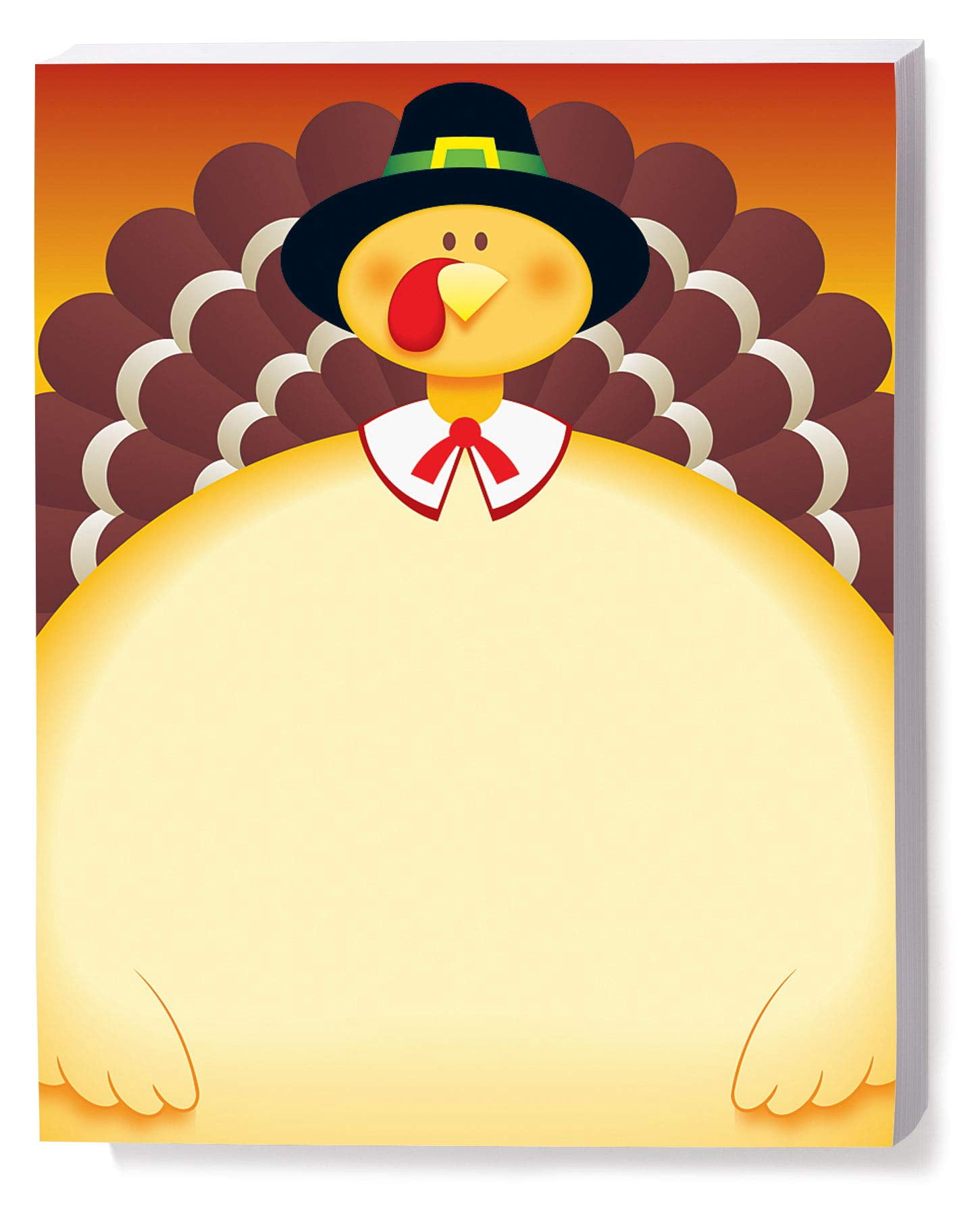 Paperdirect Turkey Time Autumn Fall Thanksgiving Theme Paper Stationery, Border Paper, Letterhead 8.5 x 11, 25 sheets, Elegant Premium Writing Paper, Decorative Printer Paper