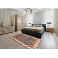 thumbnail image 4 of Ahgly Company Indoor Rectangle Abstract Brown Oriental Area Rugs, 7' x 10', 4 of 6