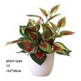 thumbnail image 3 of fastboy Artificial Potted Plant Leaf Simulation Leaves Home Office Desktop Greenery Decoration, Plant Type 15, 3 of 5