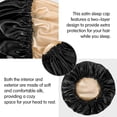 thumbnail image 3 of Double Layer Adjustable Hair Bonnet for Sleeping Women Curly Natural Hair Soft Comfortable Night Cap, 3 of 6