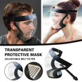thumbnail image 4 of MesaSe 2 Pcs Masque Intégral Super Protecteur Anti-Buée Bouclier Sécurité Couvre-Chef Transparent US Gris, 4 of 12