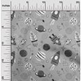 thumbnail image 2 of oneOone Viscose Chiffon Gray Fabric Galaxy Craft Projects Decor Fabric Printed By The Yard 42 Inch Wide, 2 of 4