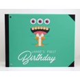 thumbnail image 3 of Darling Souvenir Green Monster & Gift Box Personalized Printed Birthday PartyGuestBookHardbound Cover Sign InBookRegistry Scrapbook-9 x 12 Inches, 3 of 5