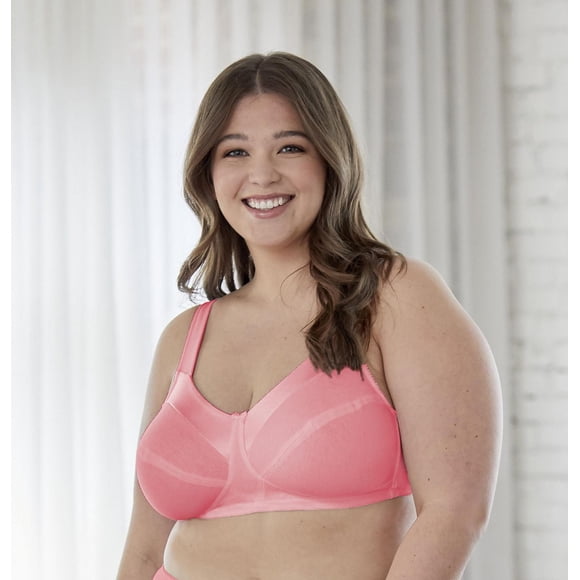 Bestform 9706715 Soutien-gorge en coton sans armatures avec garniture en satin avec bonnets non doublés