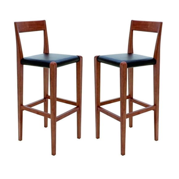 Heavenly Collection Tabouret de Comptoir en Noyer