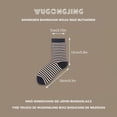 thumbnail image 3 of Womens To Keep Warm Sock Stripe Lightweight Cotton Athletic Socks, 3 of 4