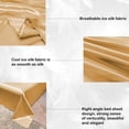 thumbnail image 4 of weibbin Ice Silk Bed Sheet Pillow Case 3 Piece Set And Luxurious Soft Ice Silk Bed Sheet Suitable For All Seasons Cool Ice Silk Fabric Machine Washable, 4 of 8