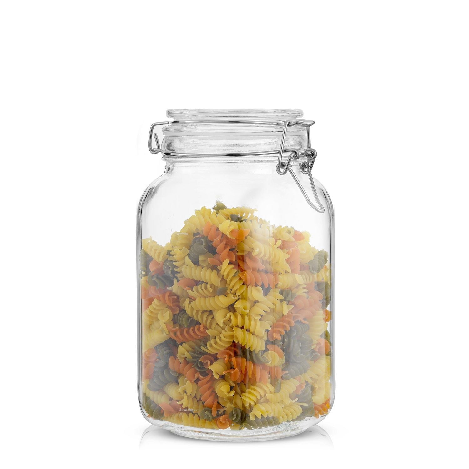 Pots de Rangement Hermétiques en Verre avec Couvercles en Silicone - 50 oz - Ensemble de 3
