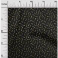 thumbnail image 2 of oneOone Cotton Flex Black Fabric Floral Craft Projects Decor Fabric Printed By The Yard 40 Inch Wide, 2 of 4