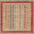 thumbnail image 1 of Ahgly Company Indoor Square Abstract Brown Oriental Area Rugs, 7' Square, 1 of 6