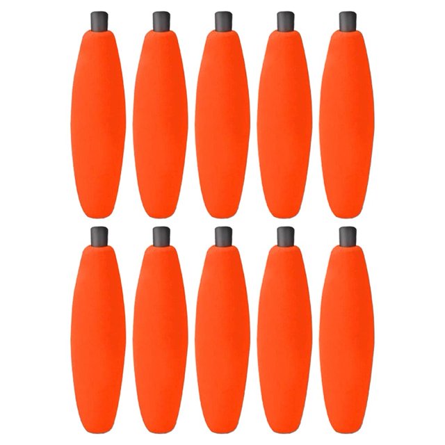 10 Pcs Flotteurs à Chevilles Poisson-Chat Bobbers de Pêche en Mousse Rig Float Crappie Truite