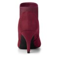 thumbnail image 3 of Unique Bargains Bottines Chelsea à Talons Aiguilles à Bout Pointu pour Femmes, 3 of 6