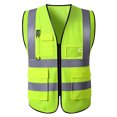 thumbnail image 1 of Traffic Safety Reflective Vest Construction Industrial Building Road Highway Traffic Cloth Zipper Type, 1 of 8