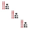 thumbnail image 1 of ZheElen Polyvalent Tubeless Pneu Presta Valve Extender pour et Vélos de Route 2 Pcs 80mm Rouge 50mm 80mm 3Set, 1 of 6