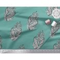 thumbnail image 3 of Soimoi Rayon Fabric Leaves & Floral Block Print Fabric by Yard 56 Inch Wide, 3 of 3