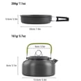 thumbnail image 3 of TFixol Compact Outdoor Cookware Set with Foldable Handles, Non-Stick Pots & Pans, and Essential Accessories for Camping and Hiking, 3 of 7