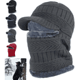 thumbnail image 1 of Tuque de Protection Intégrale, Tuque Chaude de Cyclisme et de Ski Masque d'Hiver Tuque de Protection Intégrale pour Hommes Femmes, Tuque 2 en 1 avec Foulard et Masque, 1 of 1