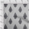 thumbnail image 1 of oneOone Polyester Lycra Fabric Leaves|Floral & Paisley Block Printed Fabric 1 Yard 56 Inch Wide, 1 of 4