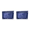 thumbnail image 3 of Dalazy Practical Office Supplies Stylish Zippered Document Pouch Storing Files Navy Blue 2Set, 3 of 6