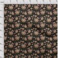 thumbnail image 4 of oneOone Cotton Poplin Black Fabric Florals Craft Projects Decor Fabric Printed By The Yard 56 Inch Wide, 4 of 4