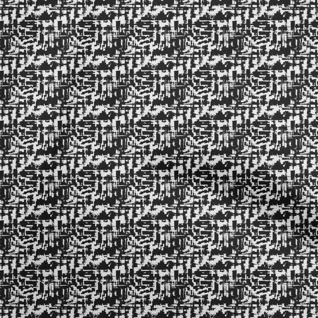 oneOone Silk Tabby Black Fabric Abstracts Craft Projects Decor Fabric Printed By The Yard 42 Inch Wide