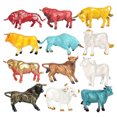 thumbnail image 1 of 12Pcs Adorable Bétail Figurine Artisanat Modèle Réaliste d'Animal de Bétail de Jardin d'Enfants, 1 of 8