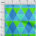 thumbnail image 2 of oneOone Rayon Medium Blue Fabric Geometric Craft Projects Decor Fabric Printed By The Yard 56 Inch Wide, 2 of 4