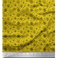 thumbnail image 1 of Soimoi Modal Satin Fabric Snowflake Artistic Decor Fabric Printed Yard 42 Inch Wide, 1 of 3