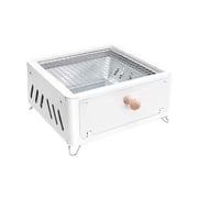 Hearth & Gear Desktop Grill Ironday Eight Grill Desktop Small Portable Barbecue Grill Tea Stove Set Outdoor Barbecue Cooking Camping Hiking Picnic Barbecue Grills Built in Barbecue Grills Barbecue