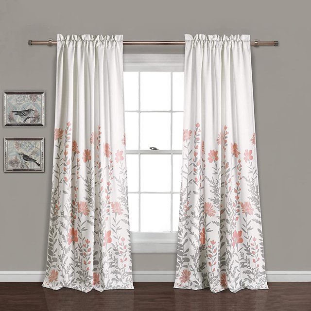 Tailor & Taylor 1 Inch Decorative Curtain Rod with Metal End Cap Finials, 48 inches Width Windows Rod with Y Style Bracket for Living Room, Kitchen and Windows