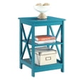 thumbnail image 2 of Convenience Concepts Oxford Table d'Appoint Carrée, Fini Bois Bleu, 2 of 4