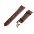 thumbnail image 3 of thinsony Leather Watch Band Butterfly Deployment Clasp Buckle Coffee 22mm, 3 of 8