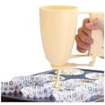 thumbnail image 4 of Oleegame 1PC Pancake Batter Dispenser Separator Cup Funnel Cake Machine Pancake Mixer Handheld Paper Cup Cake Measuring And Baking Tool Beige, 4 of 5