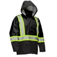 thumbnail image 1 of Forcefield Hi Vis Safety Rain Jacket with Snap-Off Hood<br>*On-Line Exclusive, 1 of 1